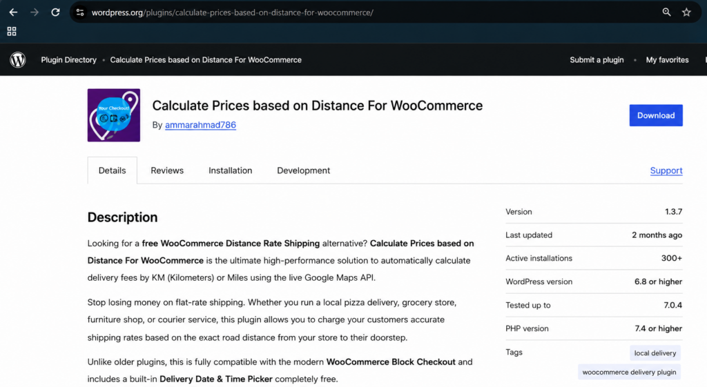 woocommerce delivery fee by distance free plugin 2026